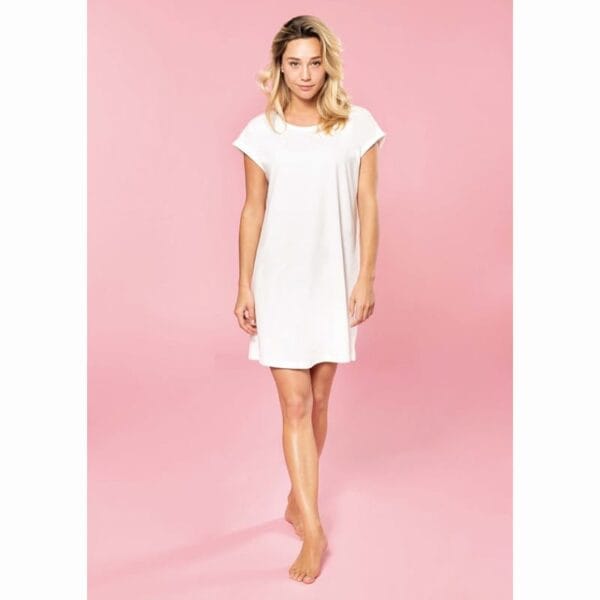 Lang dames t-shirt crème