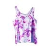 Tie dye topje - roze paars wit - Maat M