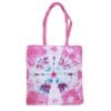 Tie dye tas - roze blauw wit