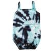 Tie Dye rompertje mintgroen antraciet - 62-68