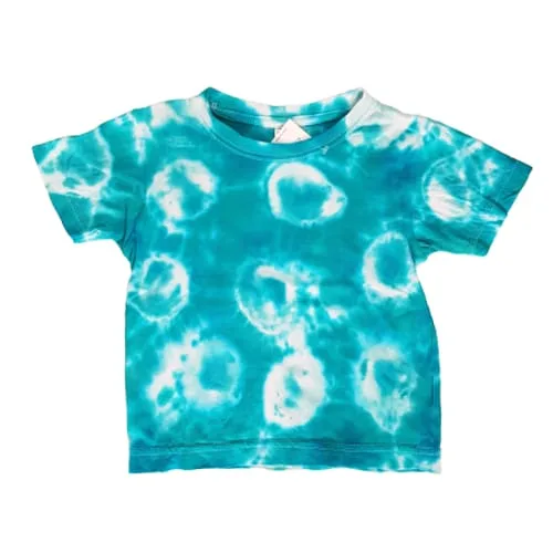 Tie dye T-shirt jade green - maat 98/104