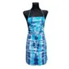 Tie dye schort blauwtinten