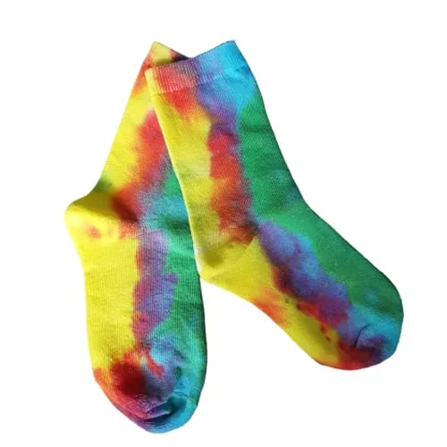 Leuke handgeverfde tie dye kindersokken