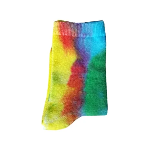 Leuke handgeverfde tie dye kindersokken