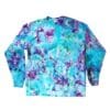 Tie dye trui paars blauw groen