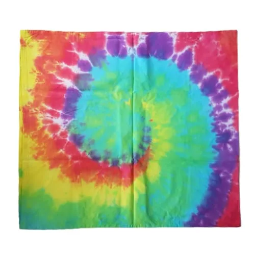 tie dye kussensloop regenboogkleuren