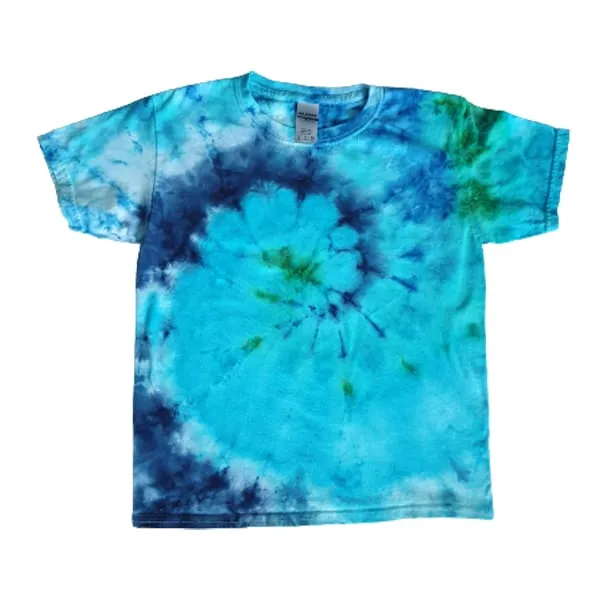 TD00281-Tie-Dye-kindershirt-spiral-blauw-groen.jpg Katoenen wit kinder t-shirt