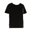 Katoenen zwart kinder t-shirt