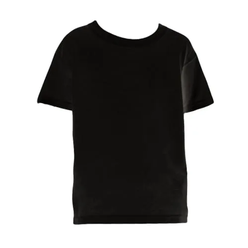 Katoenen zwart kinder t-shirt