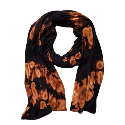 Reverse Tie Dye sjaaltje zwart