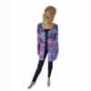 Tie Dye vest paars roze blauw - maat 40-42
