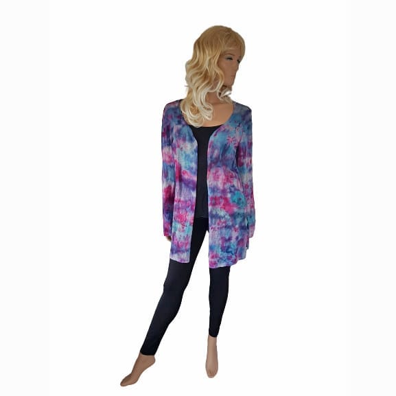 Tie Dye vest paars roze blauw - maat 40-42